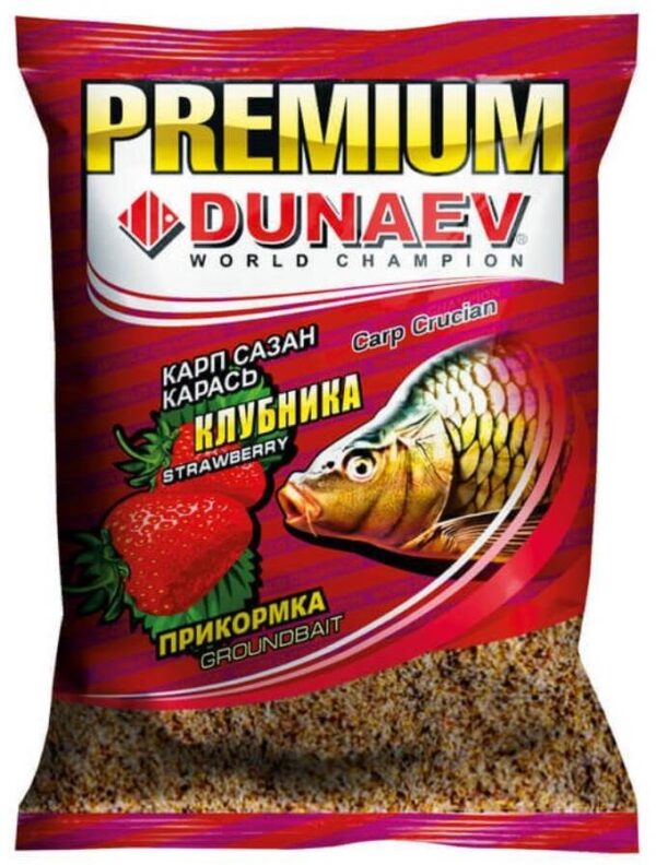 Letnyaya prikormka DUNAEV-PREMIUM Carp-Sazan Klubnika