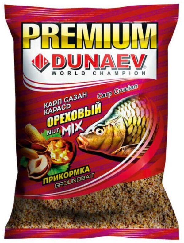 Letnyaya prikormka DUNAEV-PREMIUM Carp-Sazan Orekhoviy Mix