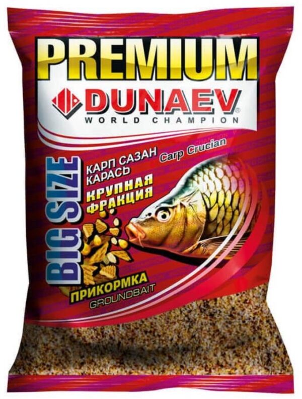 Letnyaya prikormka DUNAEV-PREMIUM Carp-Sazan Krupnaya Frakciya